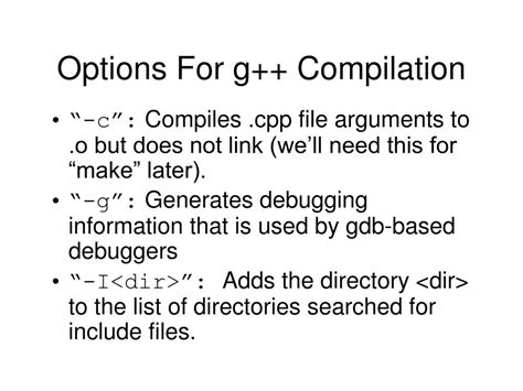via g compilation|G++ Cheatsheet .